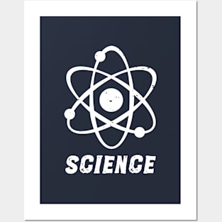 Distressed Atom Science T-Shirt Posters and Art